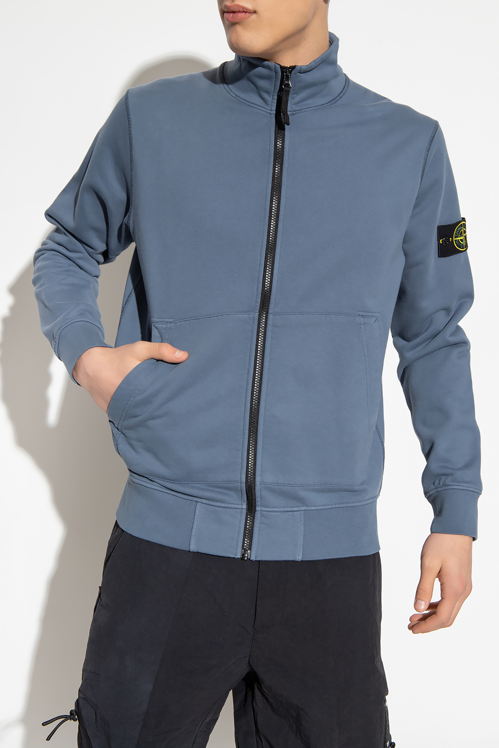 Stone Island Sweatshirt with high neck | Paul & Shark Blue Stone Island Sweatshirt with high neck | Paul & Shark Blue